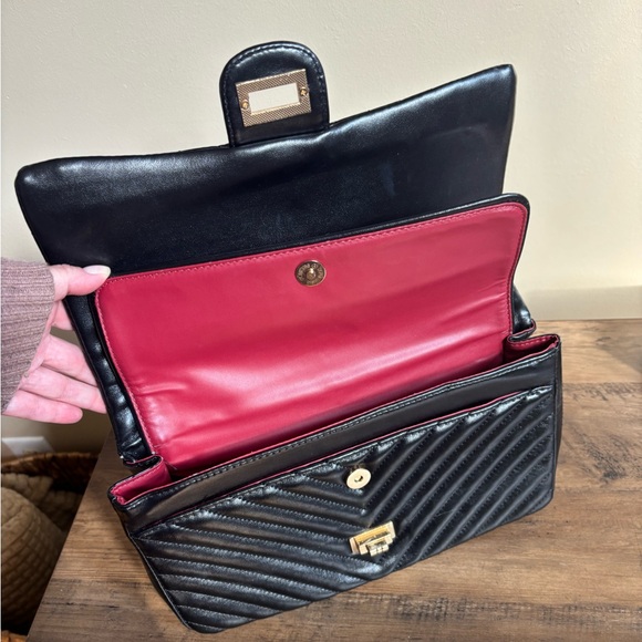 Black quilted crossbody bag, new - Picture 3 of 7